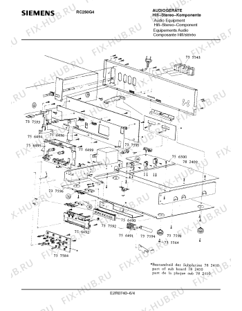 Схема №4 RC250G4 с изображением Инструкция по эксплуатации для аудиотехники Siemens 00530588