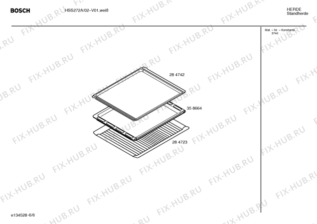 Схема №3 HSS272A с изображением Кнопка для плиты (духовки) Siemens 00165601