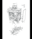 Схема №3 HEW 8542 S - SOLO RICAMBI с изображением Держатель для плиты (духовки) DELONGHI 072033