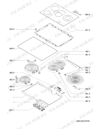 Схема №1 AKM 970/G/BA/01 с изображением Втулка для электропечи Whirlpool 481244039509