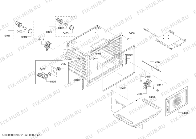 Схема №4 HGIP054UC Bosch с изображением Цоколь для плиты (духовки) Bosch 11004713