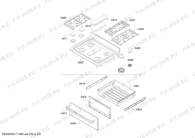 Схема №2 HGS5L53UC с изображением Панель для плиты (духовки) Bosch 00711548