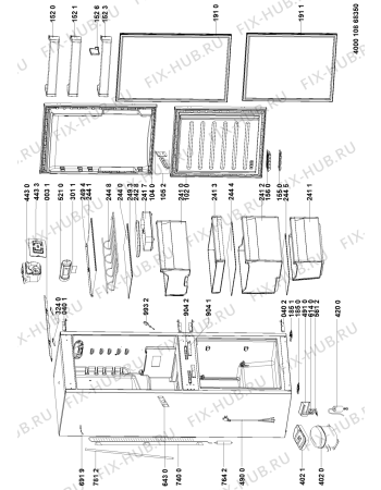 Схема №1 BCB7030DAAA (F095900) с изображением Наставление для холодильника Indesit C00516515