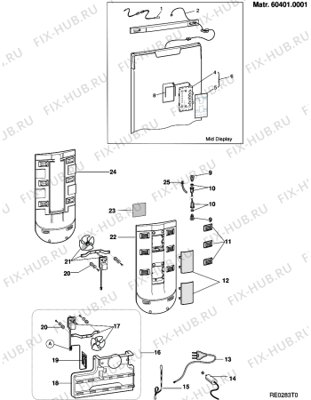 Взрыв-схема холодильника Ariston MBP1912F (F039624) - Схема узла