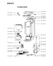 Схема №1 KT420813/87B с изображением Холдер фильтра  для электрокофемашины Krups SS-207797