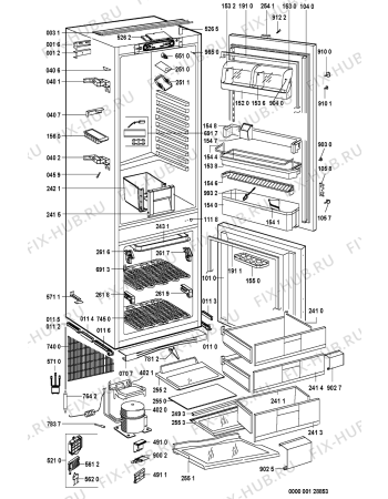 Схема №1 625.1.02 с изображением Ящик (корзина) для холодильной камеры Whirlpool 481244079153