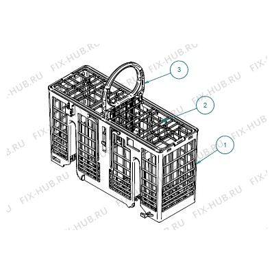 Корзина для посудомойки Indesit C00298686 в гипермаркете Fix-Hub