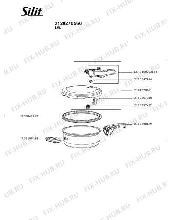 Схема №1 2120270485 с изображением Сотейника Seb SS-2150273554