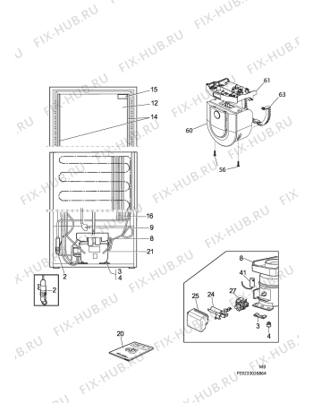 Взрыв-схема холодильника Elektro Helios KS3970W - Схема узла C10 Cold, users manual