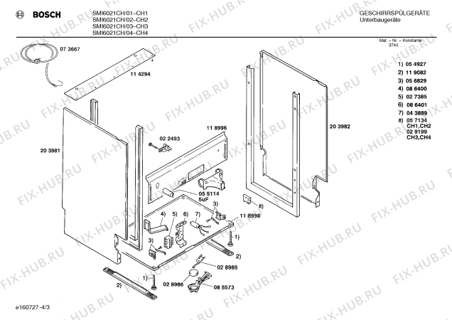 Схема №2 SN25801FF с изображением Панель для посудомоечной машины Siemens 00270218