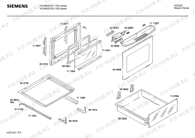 Схема №1 HL66121 с изображением Панель для плиты (духовки) Siemens 00278324