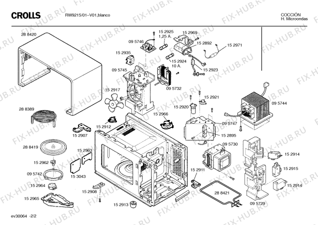 Схема №1 RW9215 с изображением Инструкция по эксплуатации для духового шкафа Bosch 00517670