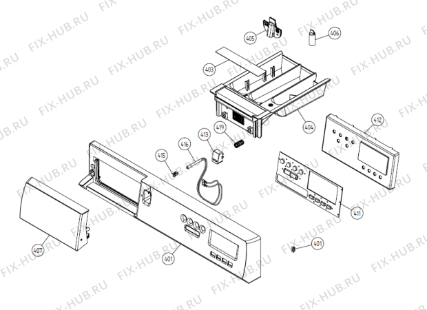 Взрыв-схема стиральной машины Gorenje WE50 GB valve   -White #31164009 (900003563, WMC55GB) - Схема узла 04