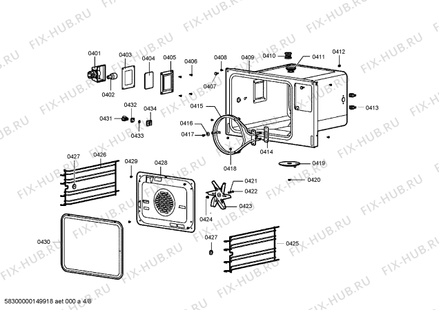 Схема №4 HB33D8Z1C с изображением Датчик температуры для духового шкафа Siemens 00652231