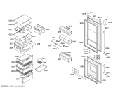 Схема №3 KG36NP94 с изображением Дверь для холодильника Siemens 00248563