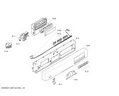 Схема №2 SGS47M32EU Pro Party Silence с изображением Передняя панель для электропосудомоечной машины Bosch 00442932