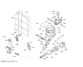 Схема №2 SGV69T15AU AquaVario, AquaStop, Logixx с изображением Рамка для электропосудомоечной машины Bosch 00663740