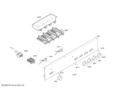 Схема №3 CH110250 с изображением Панель управления для электропечи Bosch 00671665