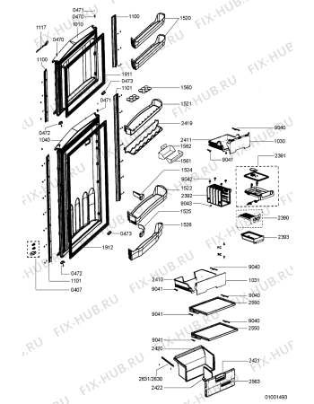 Схема №2 KDNA 4000 с изображением Фитинг для холодильной камеры Whirlpool 481245228684