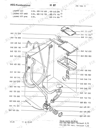 Взрыв-схема стиральной машины Aeg LAV633 WEISS - Схема узла Section5