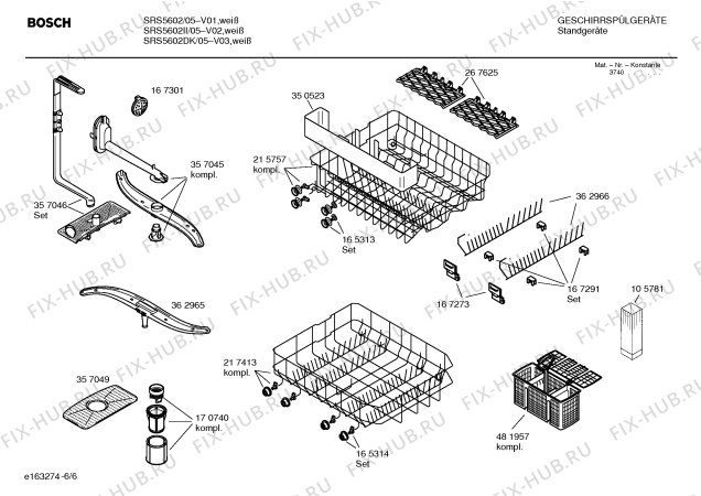 Схема №2 SRS5602II с изображением Передняя панель для посудомойки Bosch 00357402