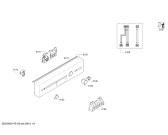 Схема №2 CP3A00S2 с изображением Передняя панель для электропосудомоечной машины Bosch 00745094