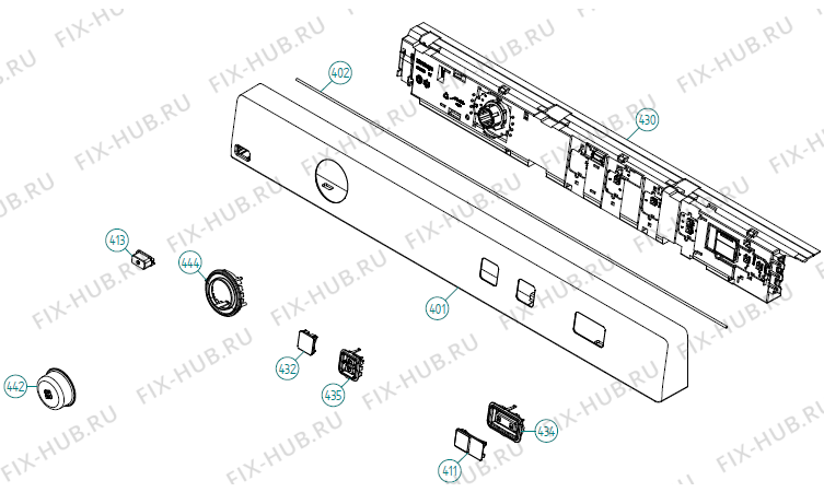 Схема №1 W6324 T (502188, WM70.1) с изображением Переключатель для стиральной машины Gorenje 269184