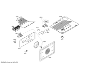 Схема №6 HBN43M551A с изображением Решетка для плиты (духовки) Bosch 00445364