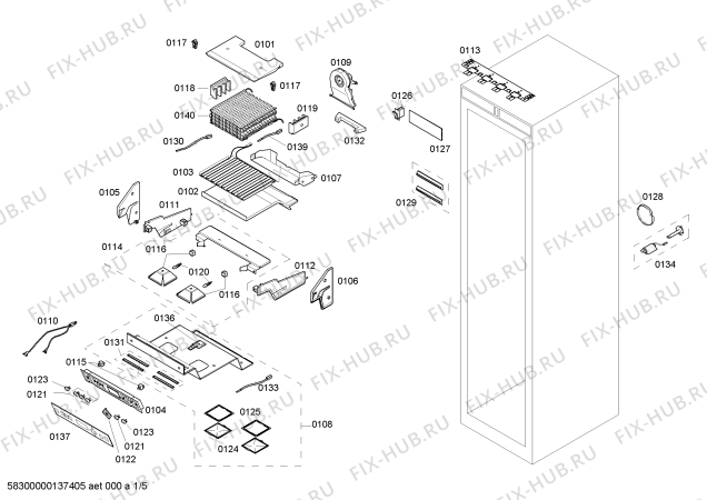 Схема №2 G7161X0 с изображением Корпус для холодильника Bosch 00681793