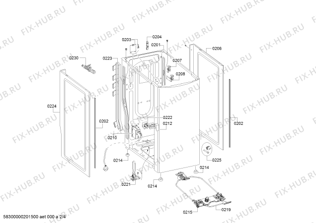 Схема №1 WOT20352 с изображением Силовой модуль для стиралки Bosch 00706837