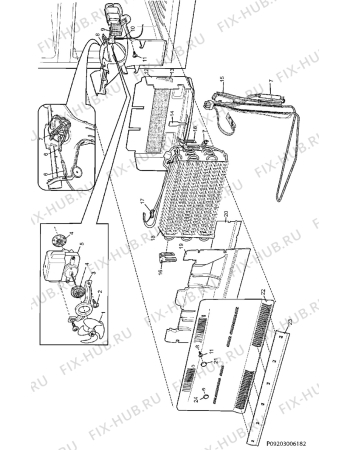Взрыв-схема холодильника Electrolux ENB52811X - Схема узла Section 3