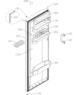 Схема №1 FA280PTFS (375165, HS3167F) с изображением Дверца для холодильной камеры Gorenje 448266