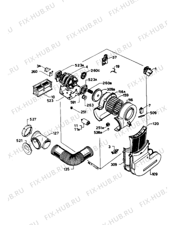 Взрыв-схема стиральной машины Marijnen MD115RS - Схема узла Electrical equipment