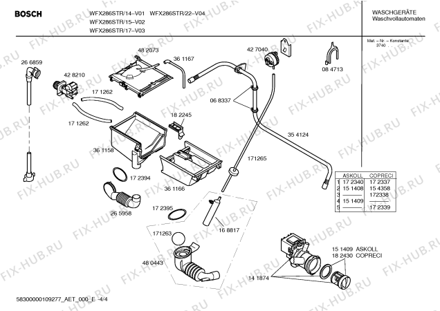 Схема №1 WFX286STR Sportline WFX286S с изображением Панель управления для стиралки Bosch 00443090