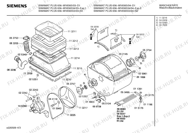 Схема №1 WV656534 SIWAMAT PLUS 656 с изображением Вкладыш в панель для стиралки Siemens 00116849