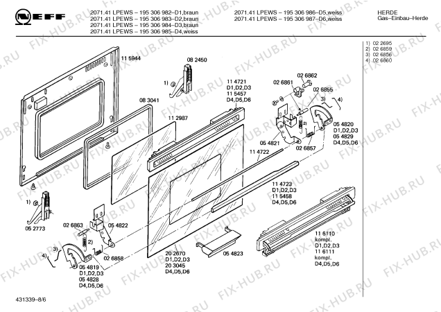 Схема №5 195307576 JOKER 240 A CLOU с изображением Панель для духового шкафа Bosch 00118613