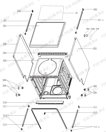 Взрыв-схема посудомоечной машины Gorenje GS63315X (404178, GORENJE#9) - Схема узла 03