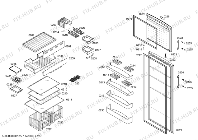 Схема №2 BD4362ANFM с изображением Панель для холодильника Bosch 00605904