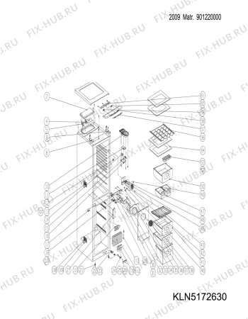 Схема №1 MBL300FFE (F054322) с изображением Всякое для холодильной камеры Indesit C00271519