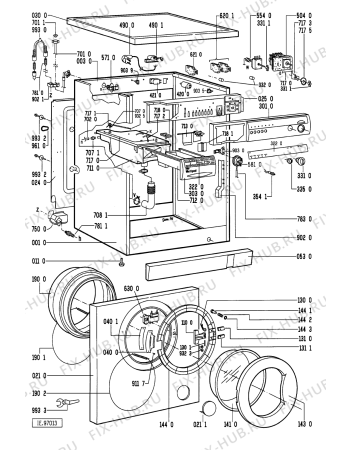 Схема №1 AWM 230 с изображением Вноска для стиральной машины Whirlpool 481945919427