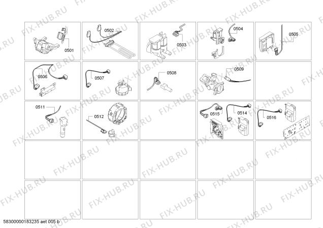 Схема №2 WAY287X2TR HomeProfessional с изображением Модуль управления, запрограммированный для стиральной машины Bosch 11005641