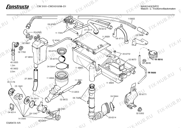 Схема №2 CW31010 CW3101 с изображением Панель управления для стиралки Bosch 00277813