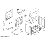 Схема №2 3HB516BP Horn.balay.2d.indp.CFm.E0_TIF.pt_crr.bln с изображением Передняя часть корпуса для духового шкафа Bosch 00700477