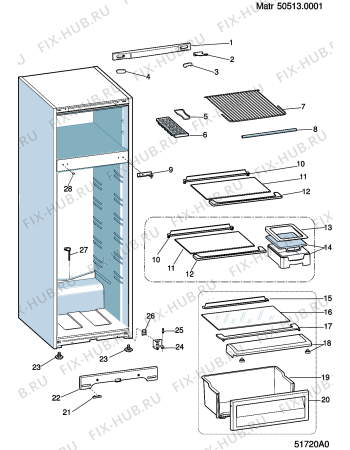 Схема №3 MTM1511 (F034743) с изображением Другое для холодильной камеры Indesit C00119816