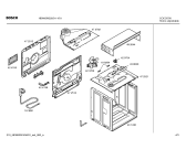 Схема №3 HBN43W320 Horno bosch indep.multif.blanc.reloj ec2 с изображением Передняя часть корпуса для духового шкафа Bosch 00441242