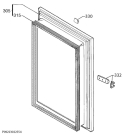 Схема №1 EUN1001AOW с изображением Дверца для холодильника Aeg 2064581131