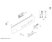 Схема №3 SN45E502AU с изображением Передняя панель для электропосудомоечной машины Siemens 00673581