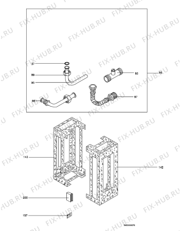 Взрыв-схема комплектующей Electrolux GWH350RON - Схема узла Section 2