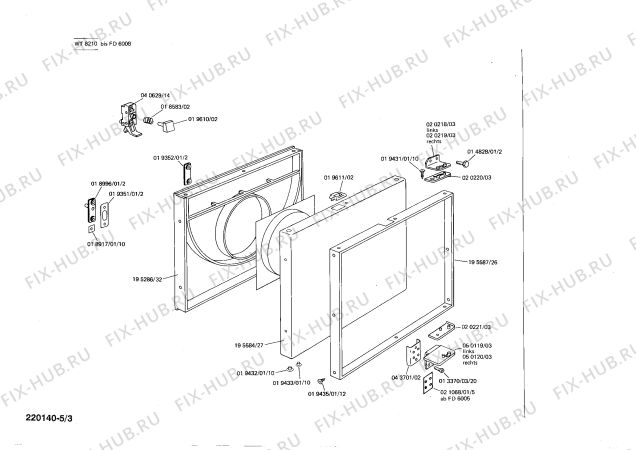 Взрыв-схема стиральной машины Siemens WT8210 FLAUSCHTROCKNER 821 - Схема узла 03