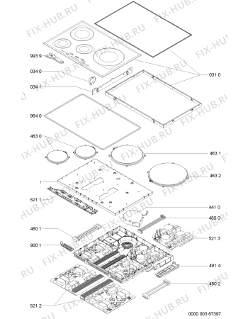Схема №1 KHIT7710I (F091742) с изображением Руководство для плиты (духовки) Indesit C00351255